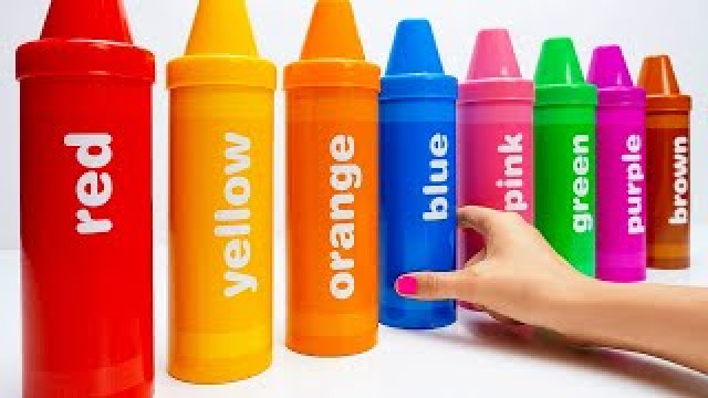 Learn Colors, Numbers & Counting 1 to 10 with Crayons | Best Preschool Videos for Toddlers
